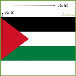 Bandiera Palestina Palestinese in tessuto cm 150 x 90