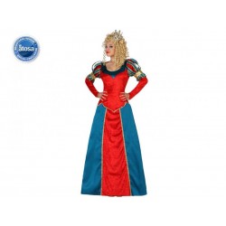 Costume Regina Medioevale Donna Carnevale TAglia XS/S
