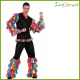 Costume ballerino samba uomo rumba con volants cubano
