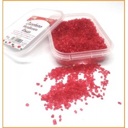 Cristalli di zucchero colorato rosso cristalli decorazioni per dolci