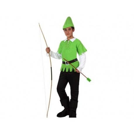 Costume Peter Pan bambino Robin hood taglia 7 9 anni arciere 