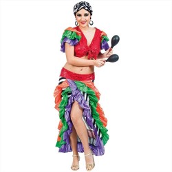 Costume Brasiliana Ballerina vestito multicolore