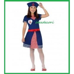 Costume marinaia bambina vestito a righe 