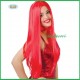 Parrucca rossa lunga donna uomo capelli lisci rossi