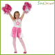 Costume cheerleader bambina ragazza pom pom