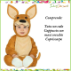 Costume canguro neonato bebè vestito da bambino