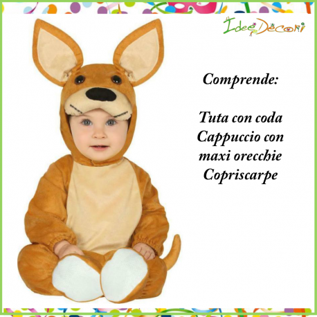 Costume canguro neonato bebè vestito da bambino