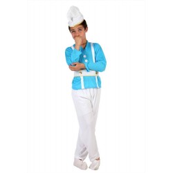 Costume Puffo bambino nano celeste nanetto 10 12 anni