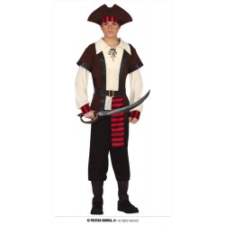 Costume pirata bucaniere corsaro ragazzo