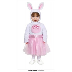 Costume coniglietta neonato bambina bianco