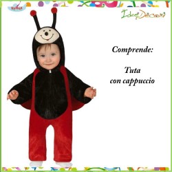 Costume coccinella neonato vestito bambino