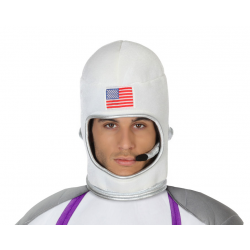 Cappello astronauta uomo bianco in feltro pilota astronave 