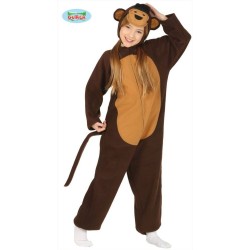 Costume scimmia bambino scimpanzè vestito marrone