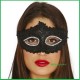 Maschera veneziana donna  nera decorata