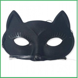 Maschera gatta gatto donna sexy uomo nero  