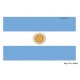 Bandiera della Argentina cm 90x150 in tessuto celeste