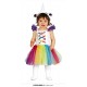 Costume unicorno neonato vestito bambina multicolore