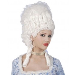 Parrucca veneziana barocca donna bianca storica