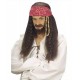 Parrucca pirata dei caraibi con bandana baffi e barba