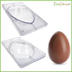 Stampo uova di Pasqua in policarbonato da 1 kg 2 cavità