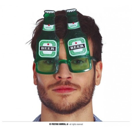 Occhiali da sole bottiglia di birra verdi gadget Ocktober fest 