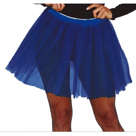 Tutù danza gonnella in tulle blu  cm 40 carnevale teatro