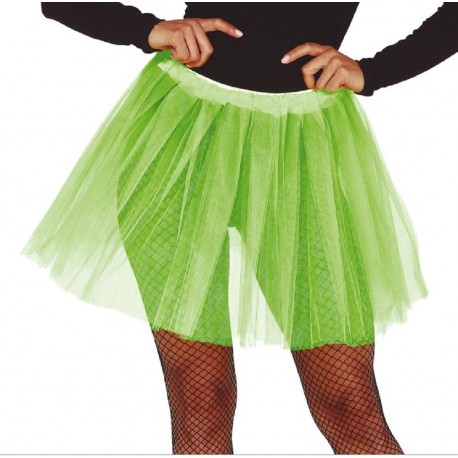 Tutu danza in tulle verde chiaro gonnella cm 40 carnevale teatro