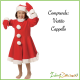 Costume da babbo Natale mamma Bambina bimba vestito 