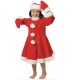 Costume da babbo Natale mamma Bambina bimba vestito 
