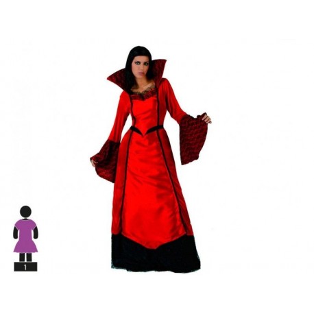 Costume vampira vampiressa donna rosso taglia M/L  Halloween