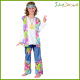 Costume Hippie bambino vestito figlio dei fiori carnevale