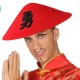 Cappello cinese adulto rosso
