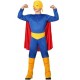 Costume super eroe bambino muscoloso taglia 5/6 anni Atosa