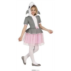 Costume squalo bambina vestito pesce mare con tutù