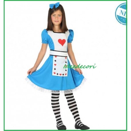 Costume Alice nel paese delle meraviglie bambina at56334