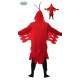 Costume aragosta animale marini vestito rosso adulto unisex