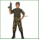 Costume militare soldato militare mimetico bambino