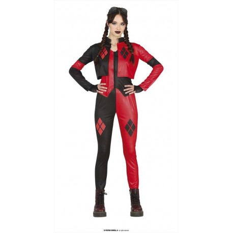 Costume bambina ragazza pericolosa  ribelle Harle Quin 