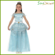 Costume Principessa dei ghiacci bambina azzurro vestito