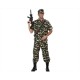 Costume militare mimetico soldato uomo taglia XL