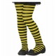 Collant calze a strisce nero giallo bambina  giallo e nero