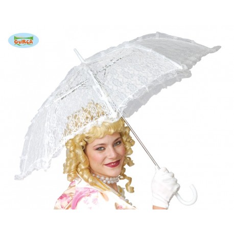 Ombrellino bella epoque in pizzo bianco vintage