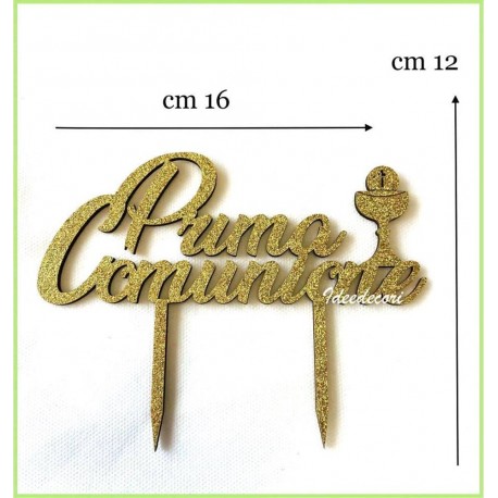 Cake Topper Prima Comunione per torta decorazione