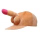 Cappello con pene fallo morbido scherzo gadget festa party