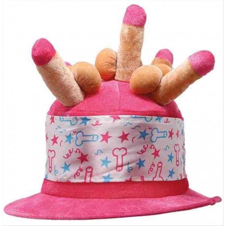 Cappello con pene fallo morbido scherzo gadget  nubilato celibato