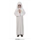 Costume suora bianco satanico bambina vestito
