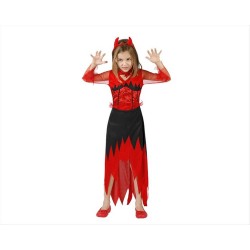 Costume diavola bambina taglia 5/6 anni Halloween