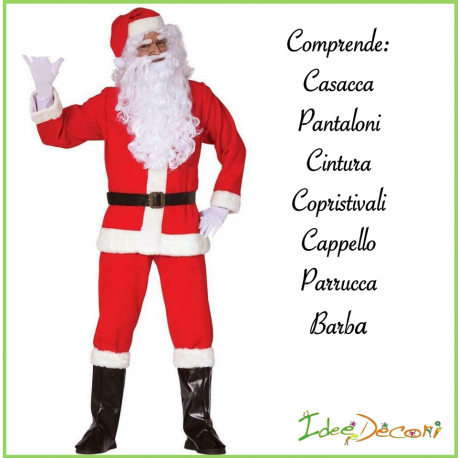 Costume babbo Natale completo Santa Claus