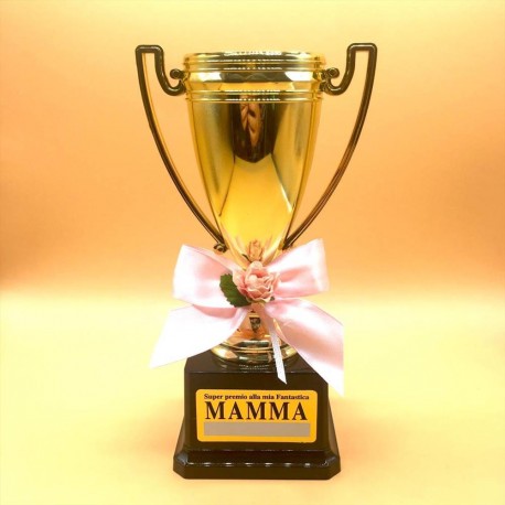 Regalo festa della mamma coppa trofeo super mamma