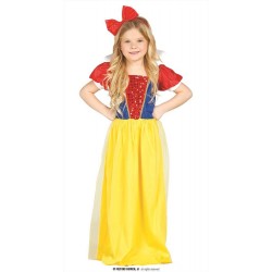 Costume  Biancaneve bambina principessa della foresta 